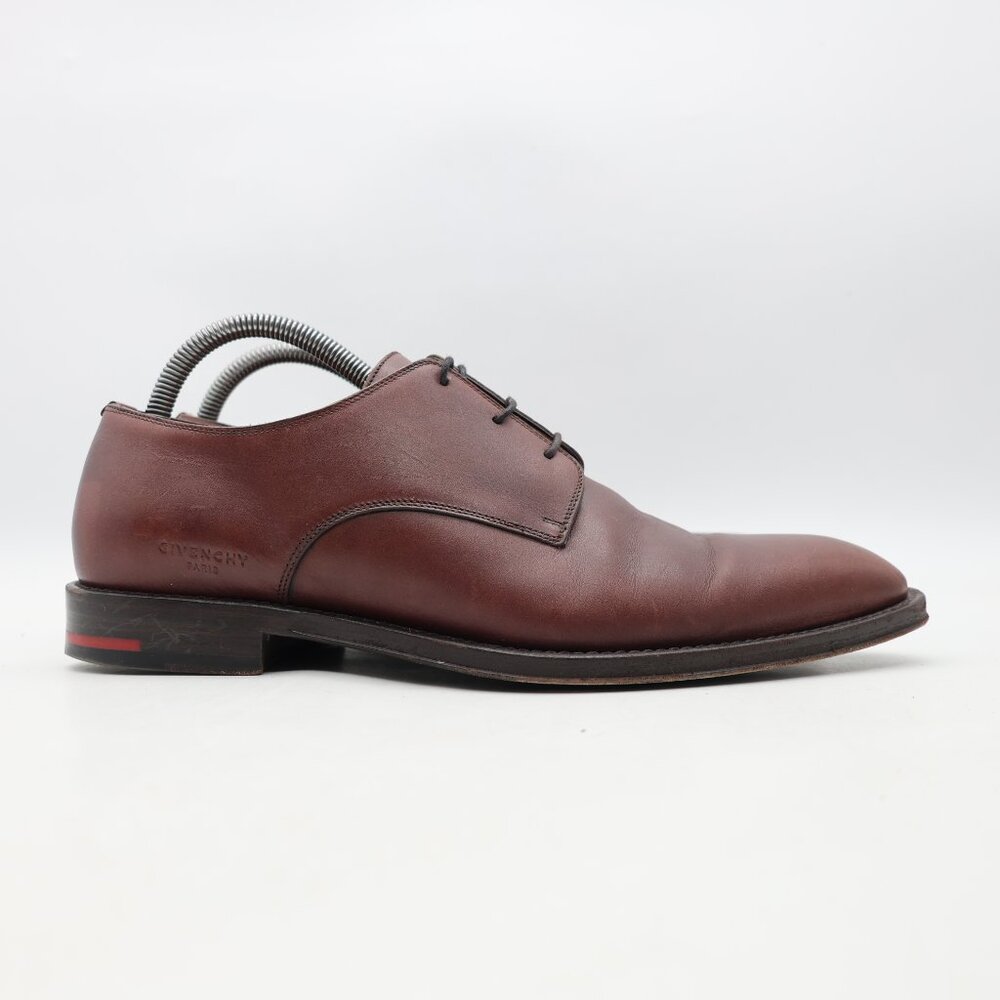Givenchy Paris Dress Shoes Men's EU 41 Brown Leather Lace-Up Plain Toe Italy